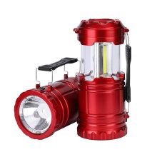 Camping Light Portable Lantern com holofotes de LED